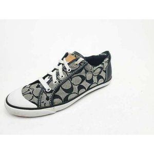 black and white coach shoes